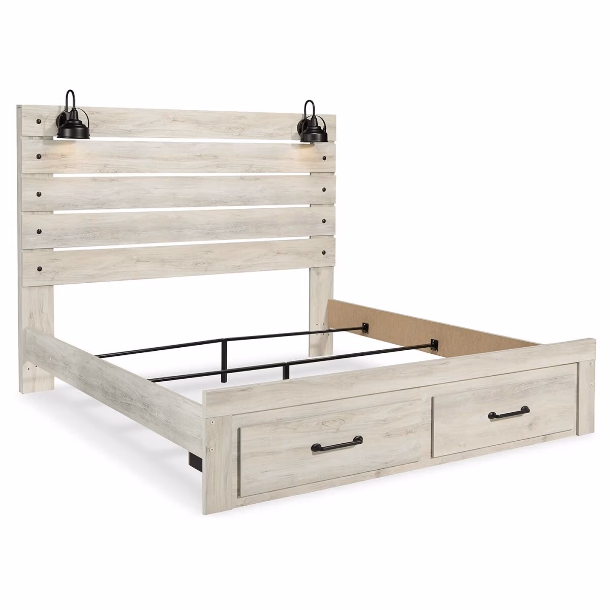 Cambeck King Panel Bed with 2 Storage Drawers - Image 7