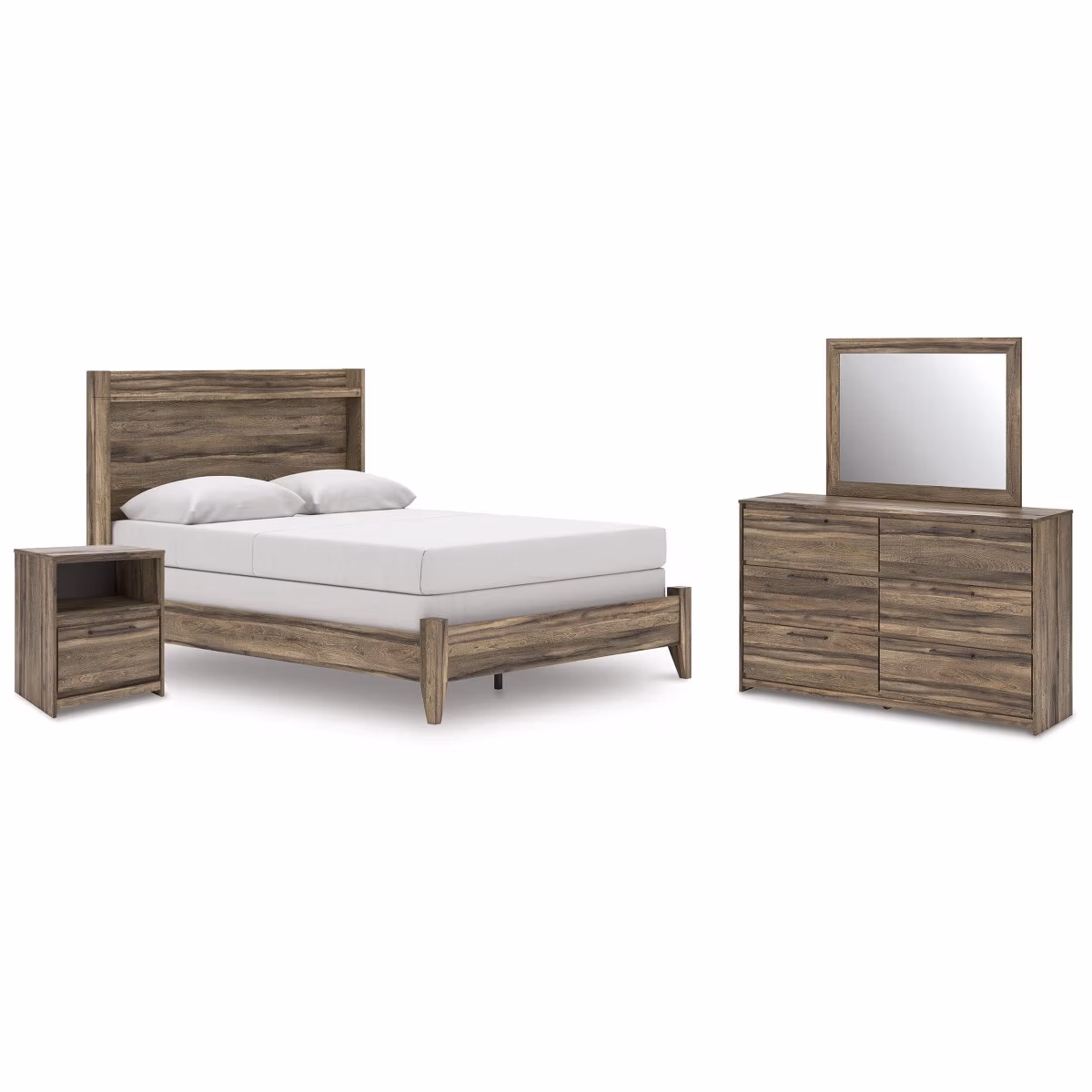 Elbrim Queen Panel Bed, Dresser, Mirror and Nightstand - Image 2