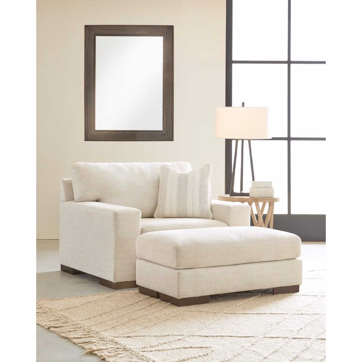 Maggie Oversized Chair and Ottoman - Image 2
