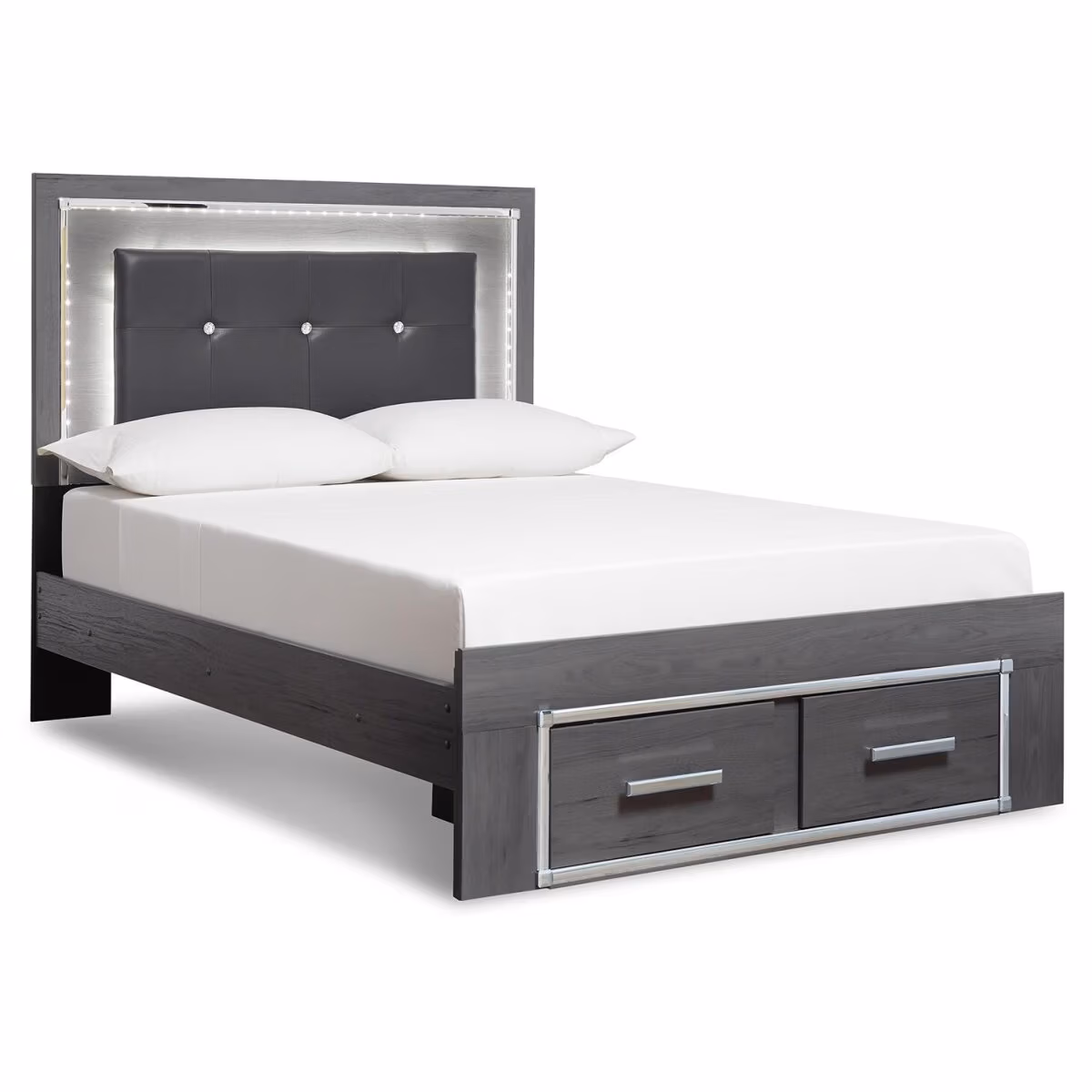 Lodanna Full Panel Bed with 2 Storage Drawers - Image 2