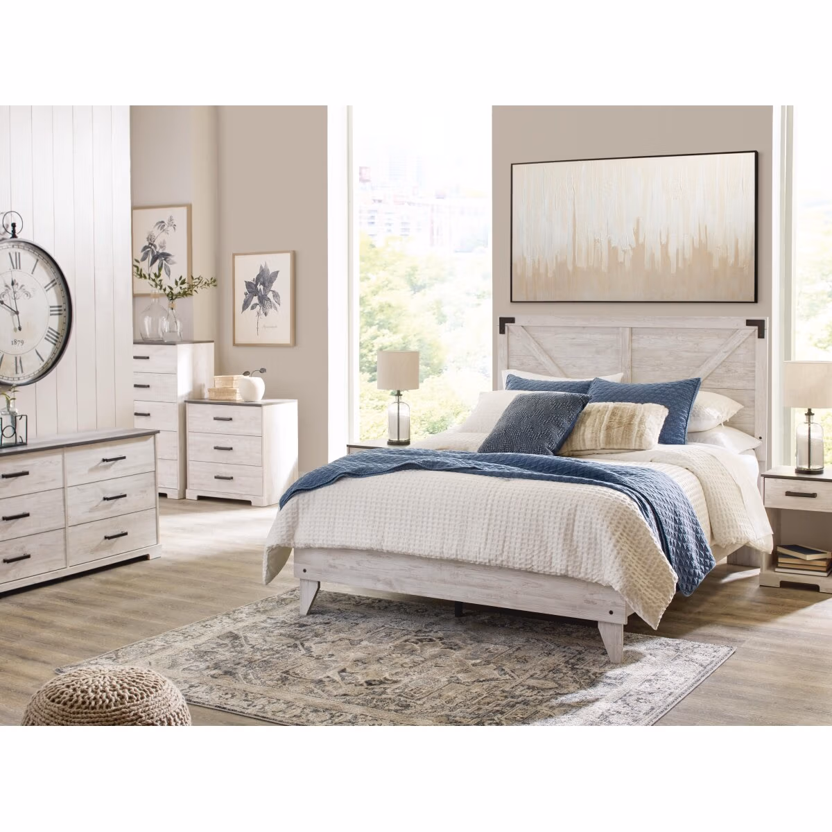 Shawburn Queen Crossbuck Panel Platform Bed - Image 7