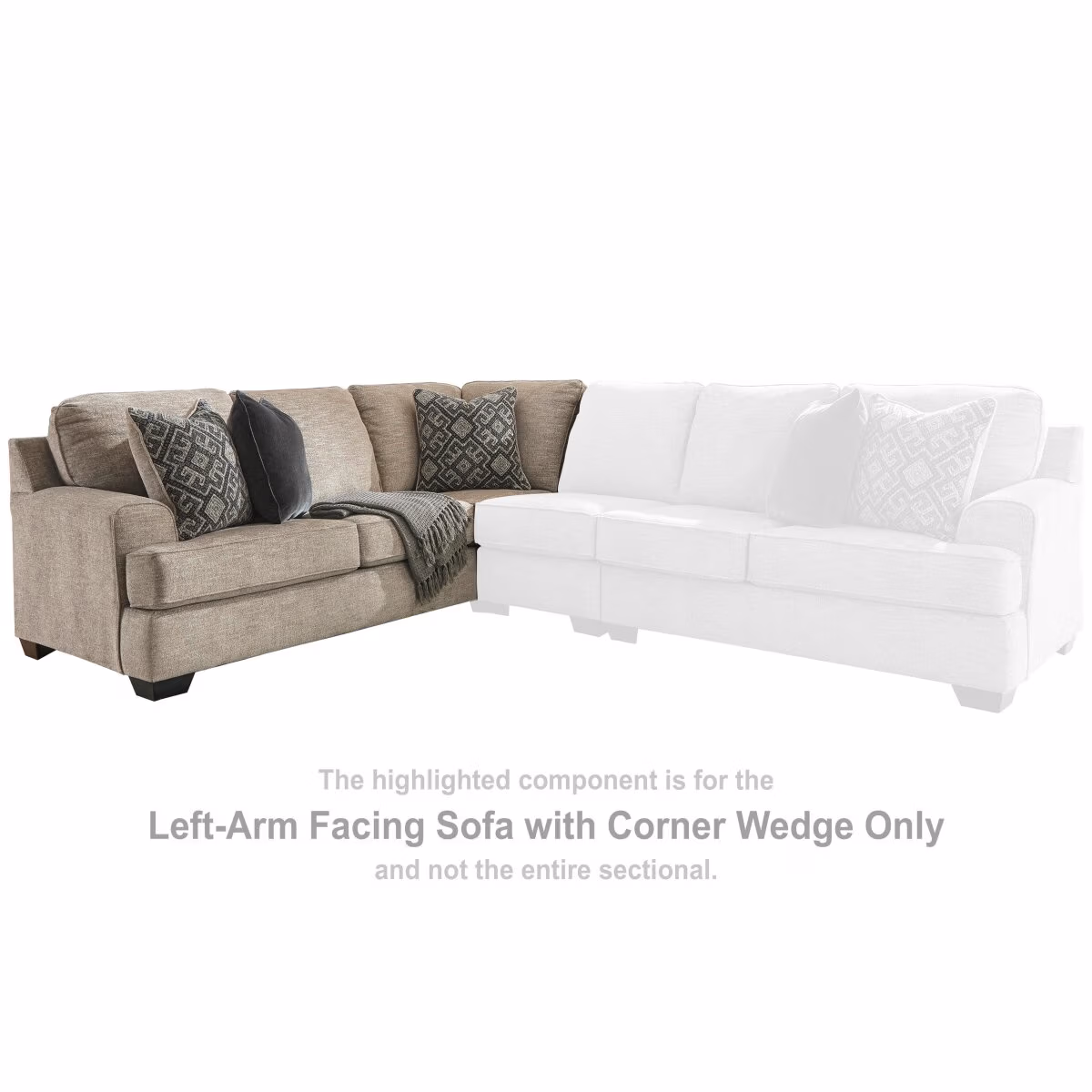 Bovarian Left-Arm Facing Sofa with Corner Wedge - Image 3