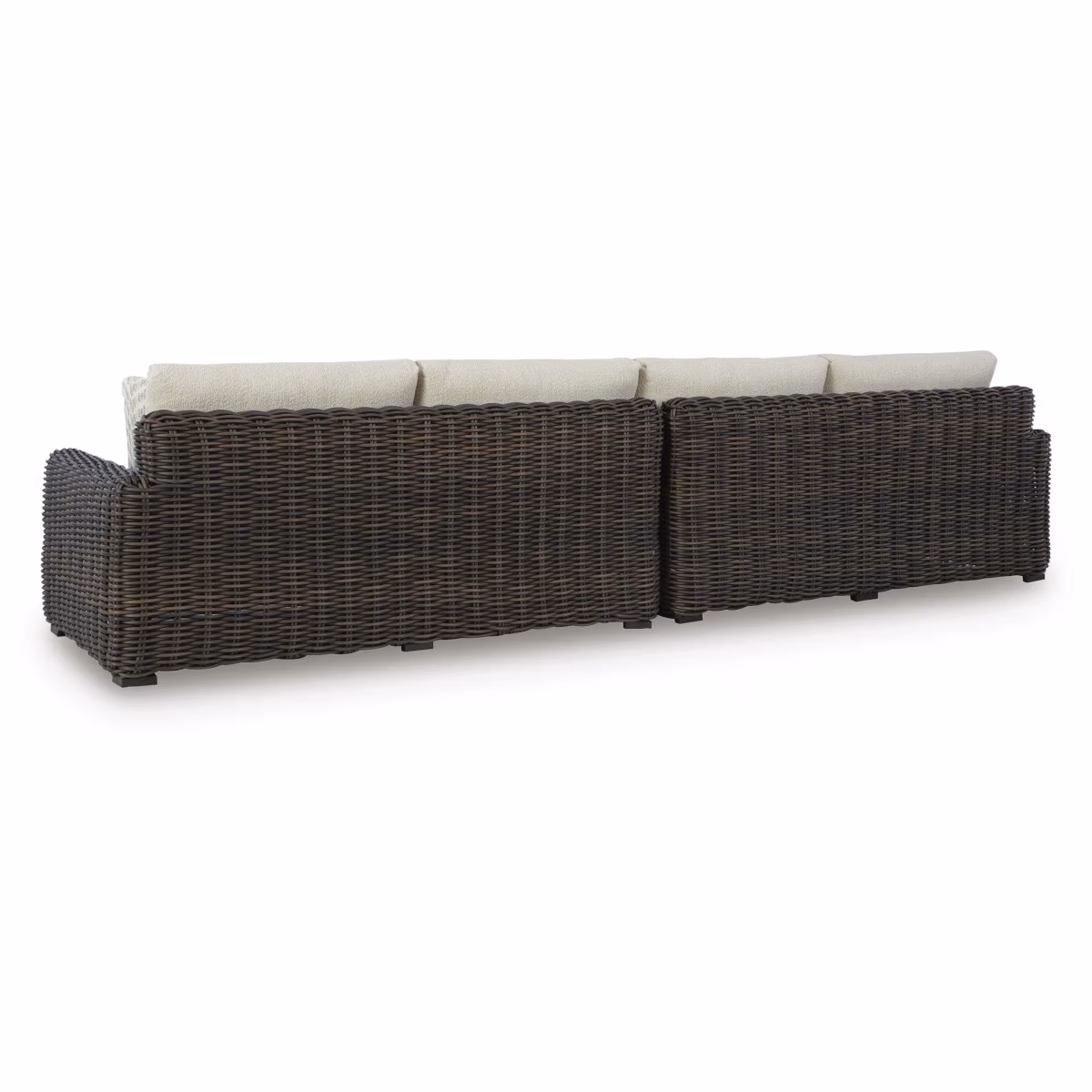 Kimora Outdoor Right and Left-arm Facing Loveseat with Cushion (Set of 2) - Image 5