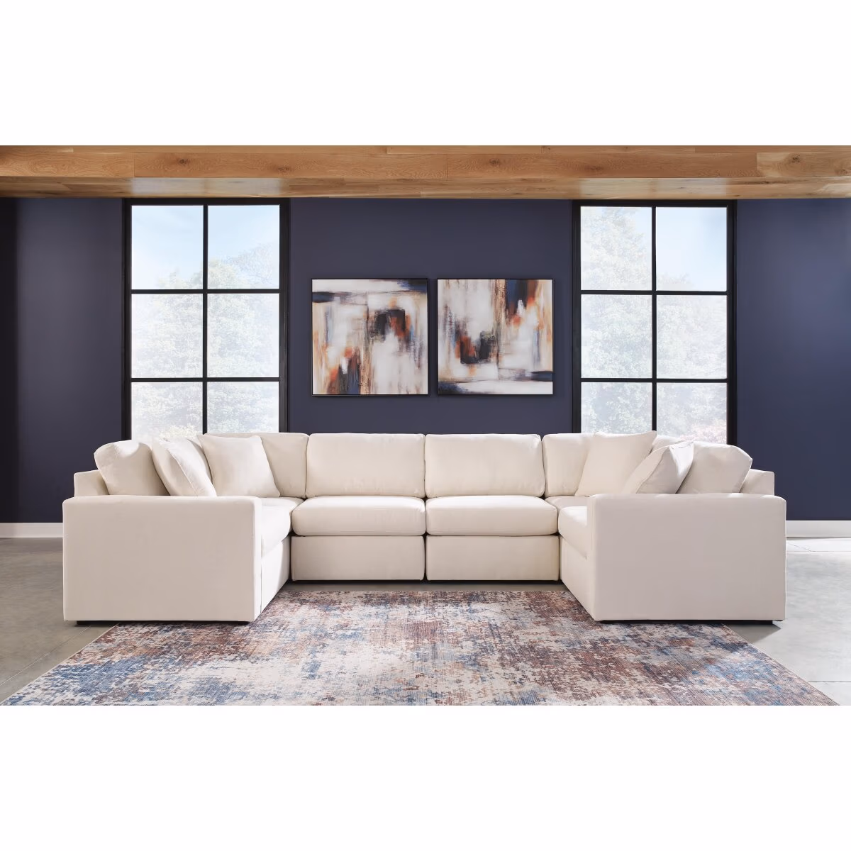 Modmax 6-Piece Sectional and Ottoman - Image 7