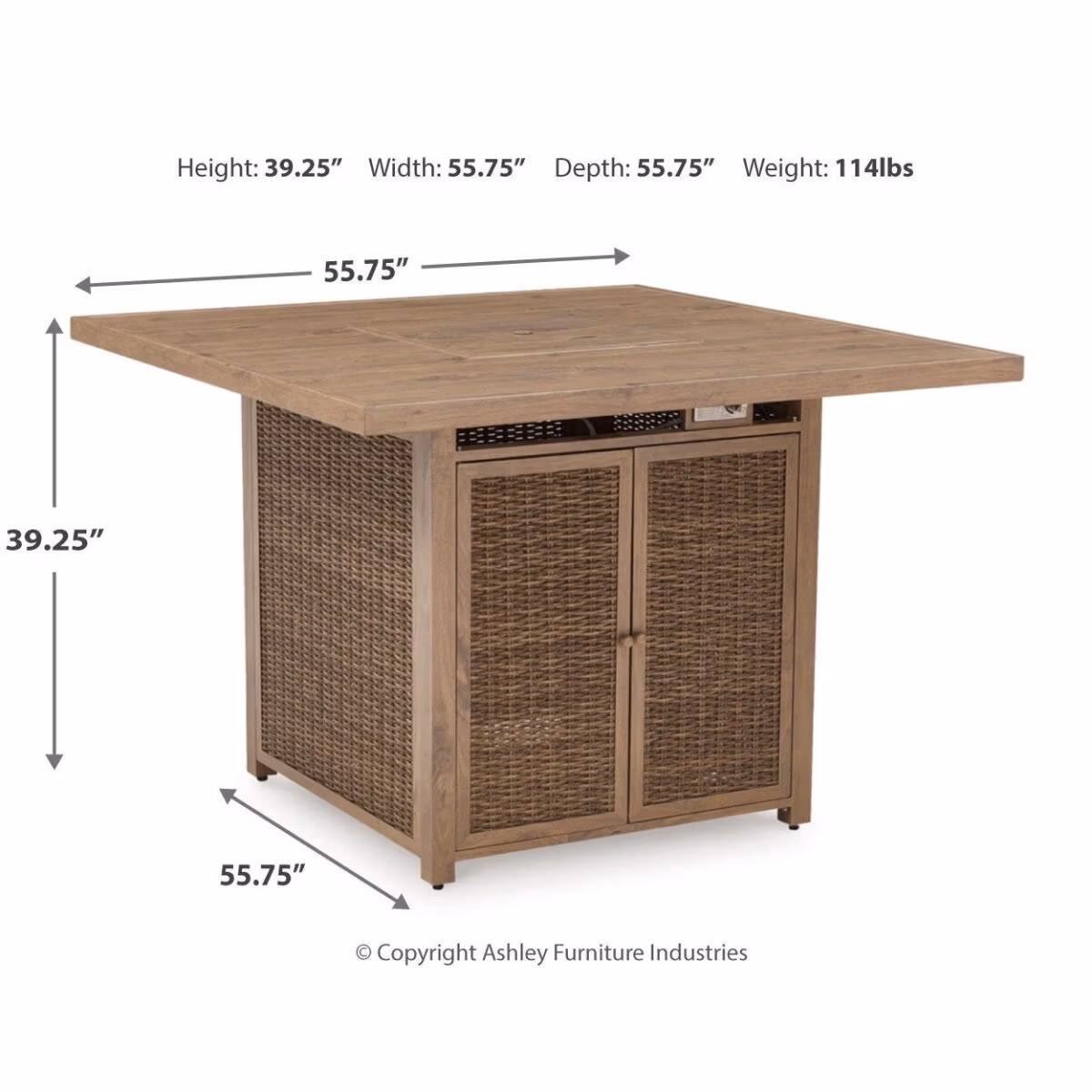 Walton Bridge Outdoor Bar Table and 4 Barstools - Image 7