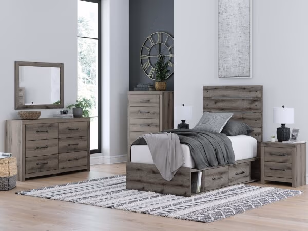 Graystorm Twin Panel Bed with Storage - Image 13