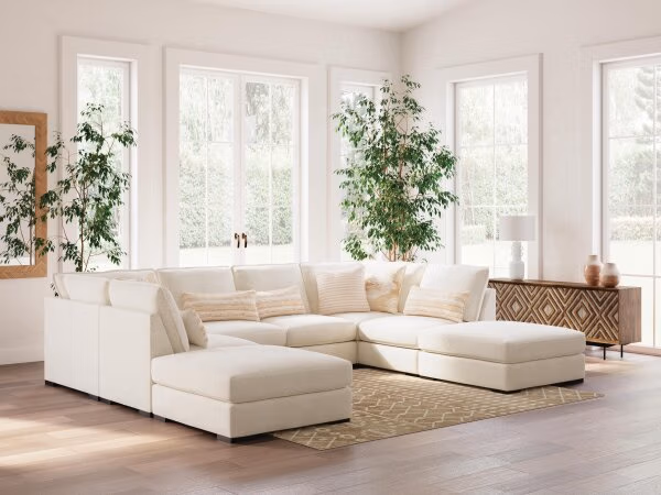 Donelson Creek 6-Piece Sectional and Ottoman - Image 3