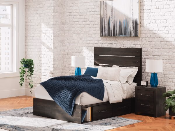 Hollivern Full Panel Bed with Storage - Image 3