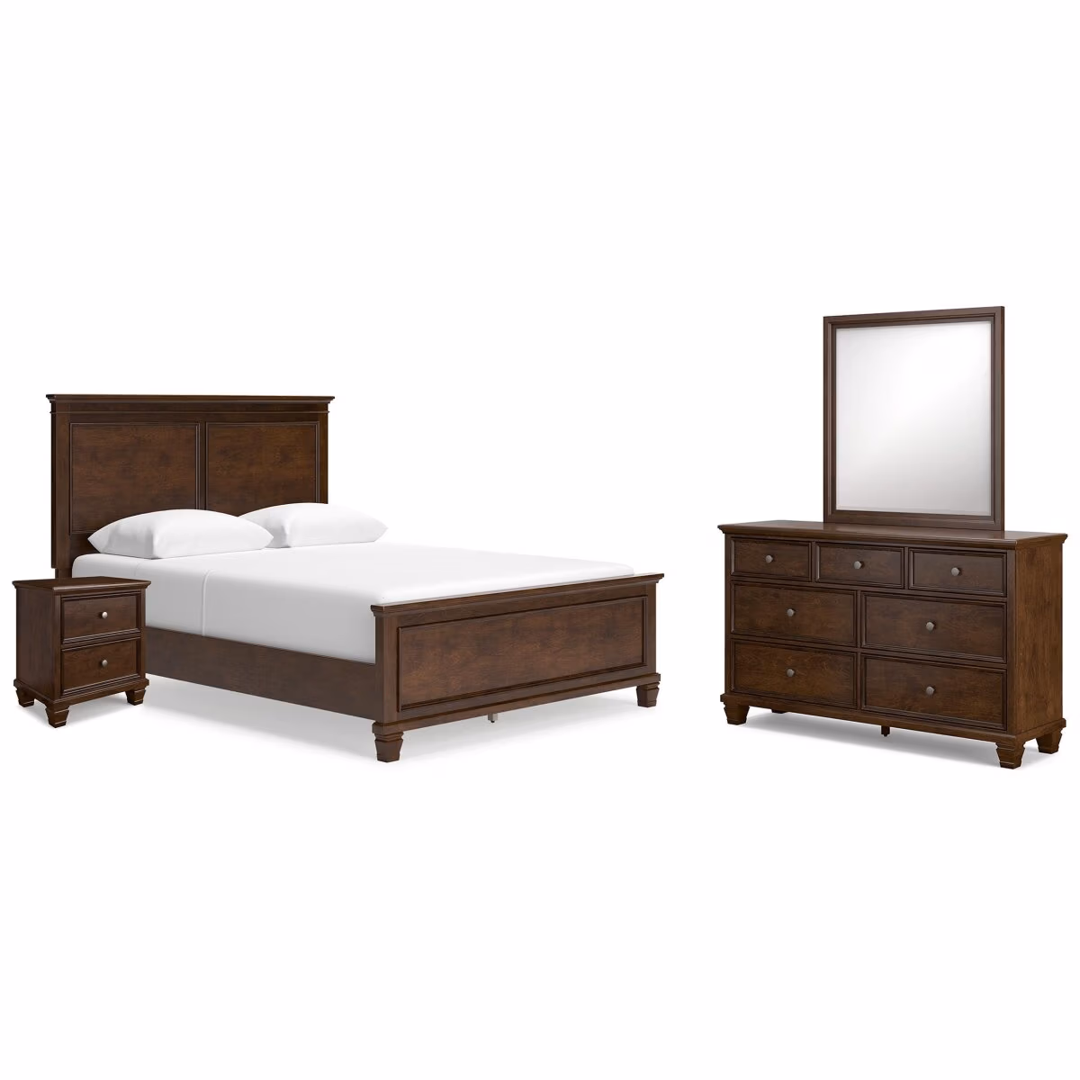 Danabrin Queen Panel Bed, Dresser, Mirror and Nightstand - Image 2