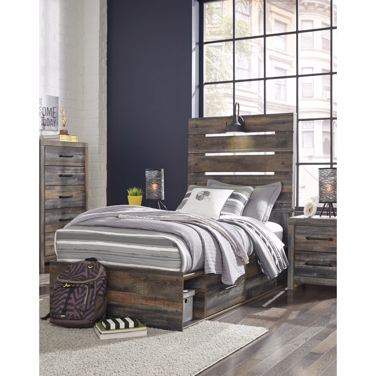 Drystan Twin Panel Headboard - Image 6