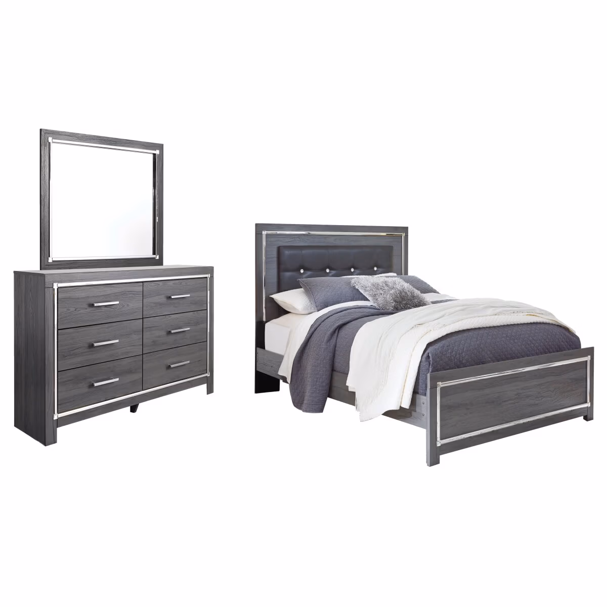 Lodanna Queen Panel Bed, Dresser and Mirror - Image 2