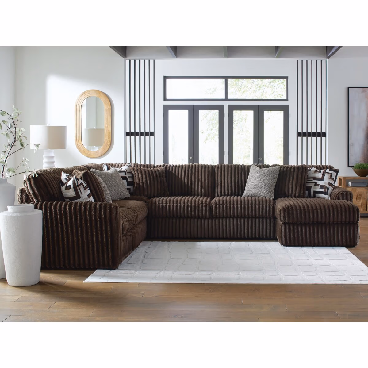 Midnight-Madness 4-Piece Sectional with Chaise - Image 3