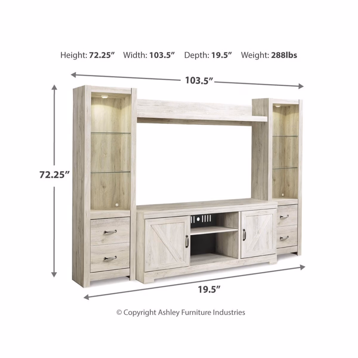 Bellaby 4-Piece Entertainment Center - Image 5