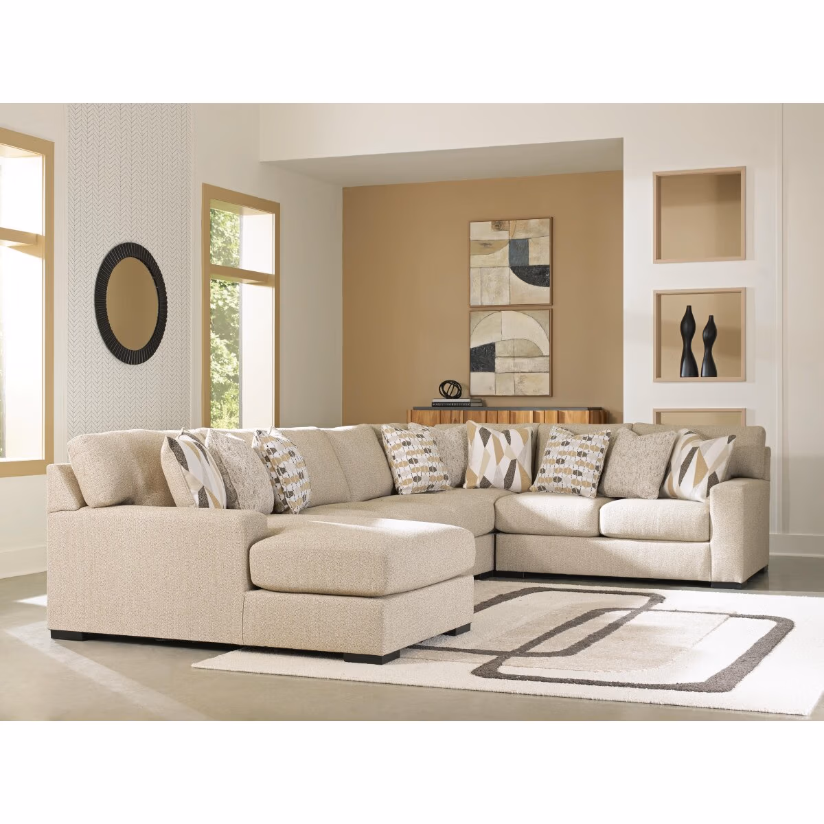 Laurelgrove 5-Piece Sectional with Chaise - Image 3