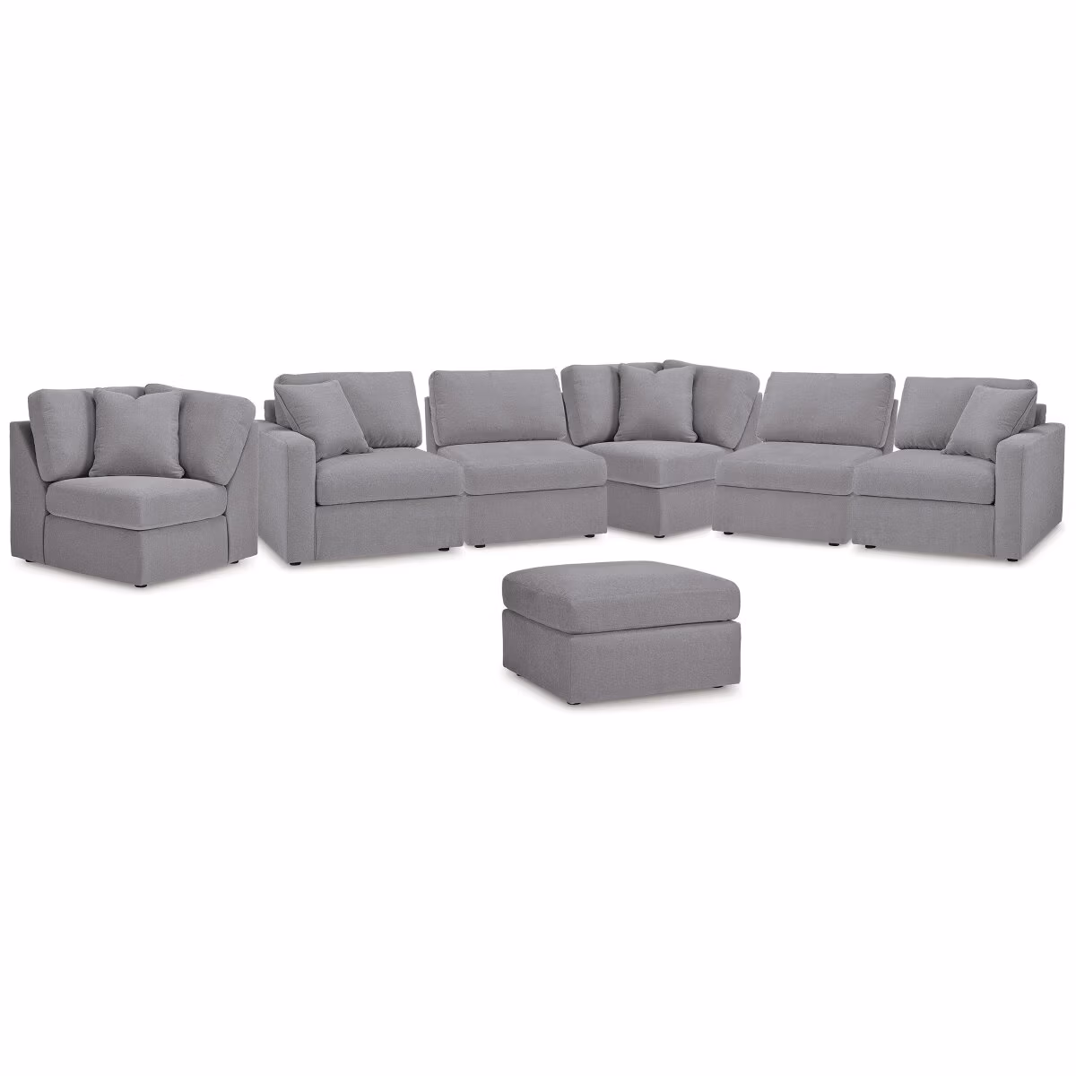 Modmax 6-Piece Sectional and Ottoman - Image 2