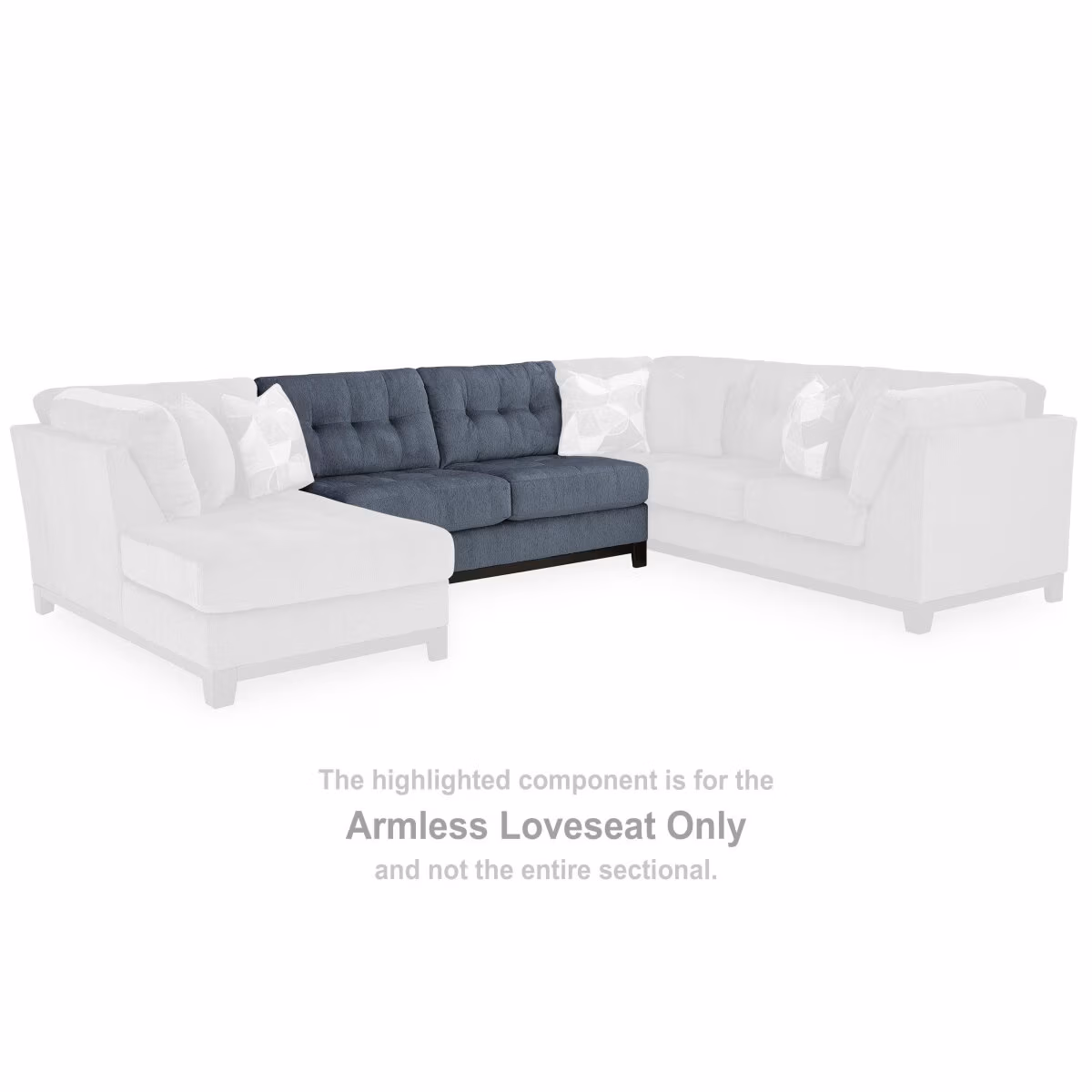 Maxon Place Armless Loveseat - Image 3