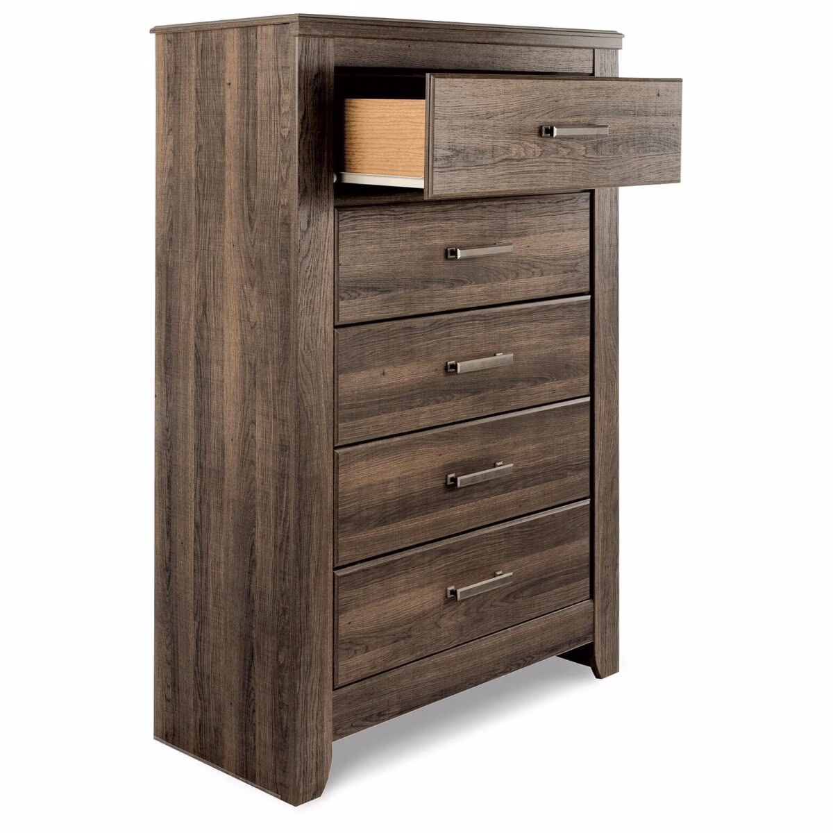 Juararo California King Panel Bed, Dresser, Mirror, Chest and Nightstand - Image 6