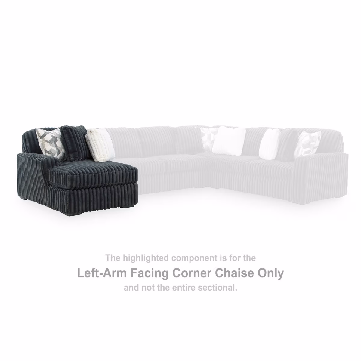 Midnight-Madness Left-Arm Facing Corner Chaise - Image 3