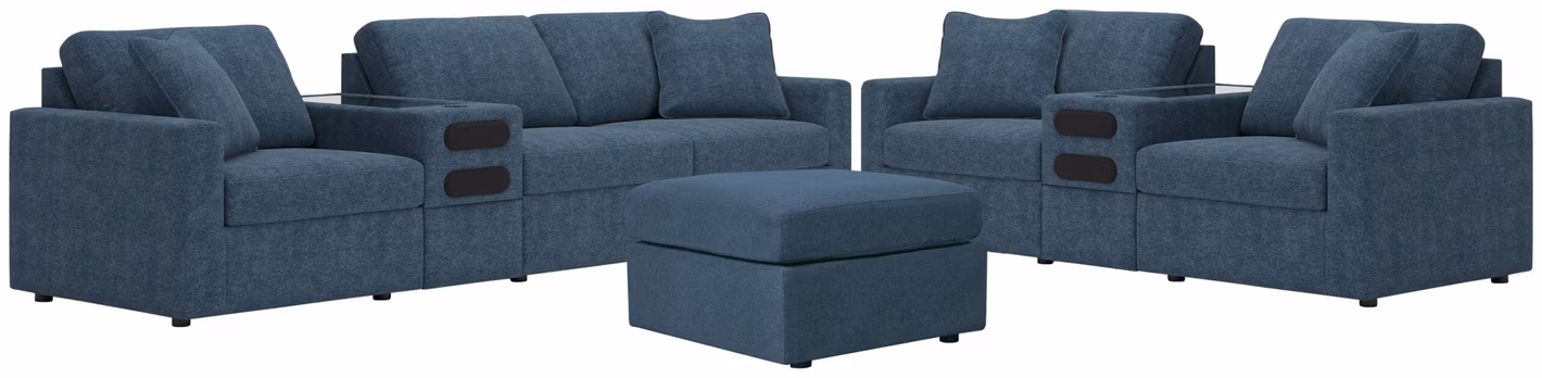 Modmax 4-Piece Sectional Sofa, 3-Piece Sectional Loveseat and Ottoman