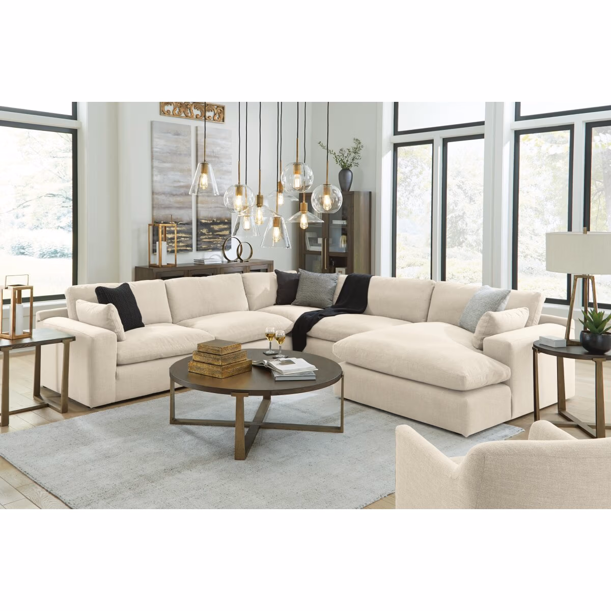 Elyza 5-Piece Sectional with Chaise - Image 4