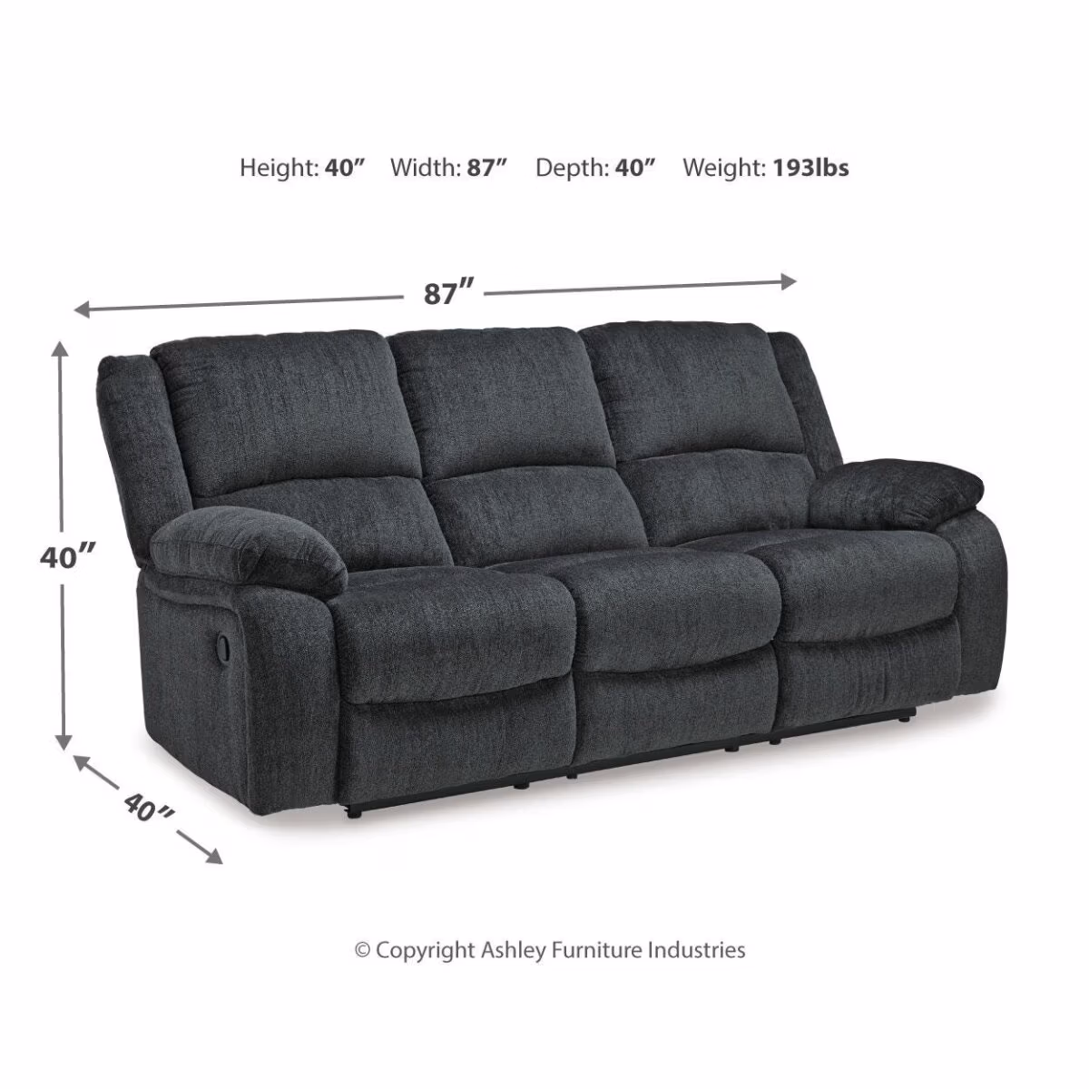 Draycoll Reclining Sofa - Image 5