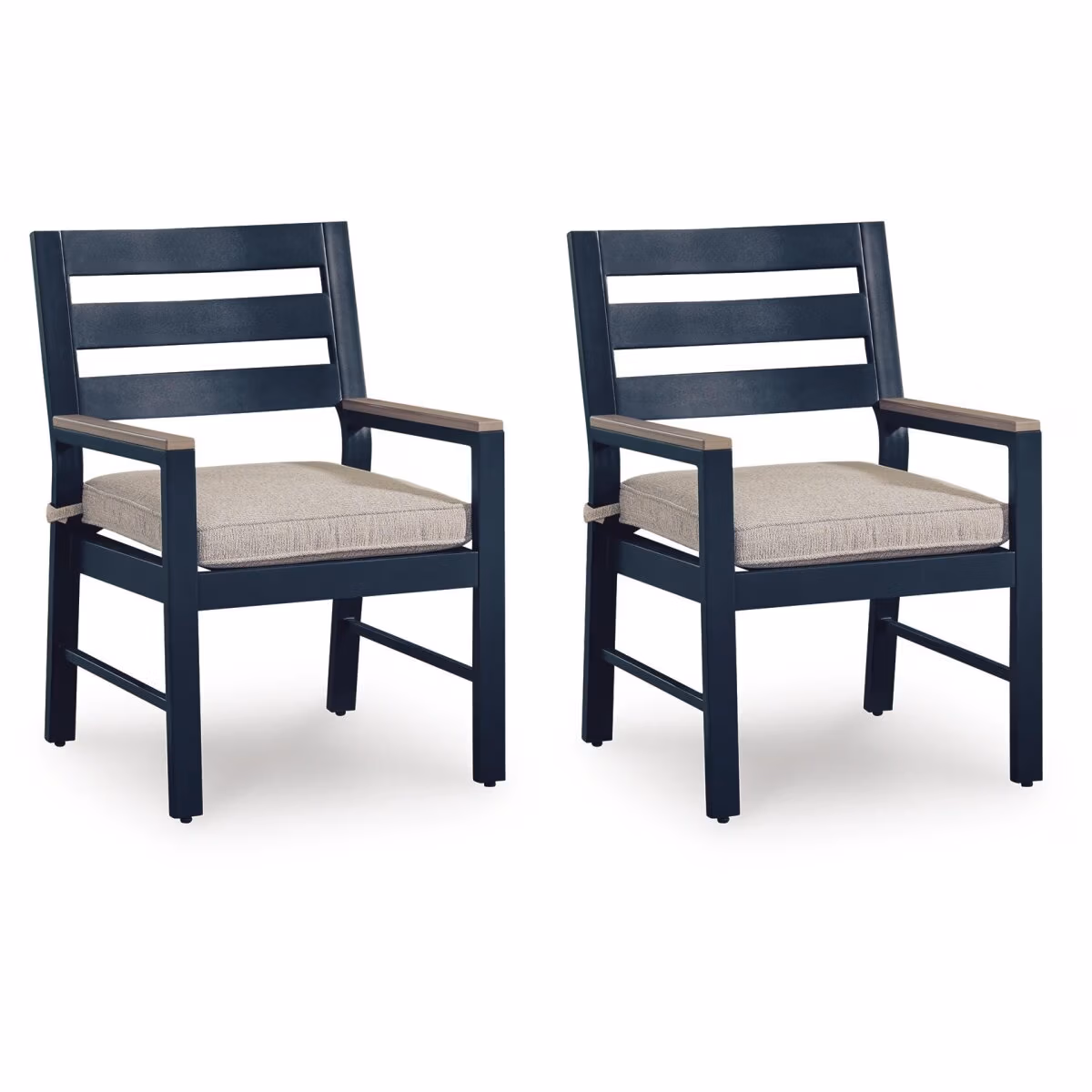 East Beach Outdoor Arm Chair with Cushion (Set of 2) - Image 2