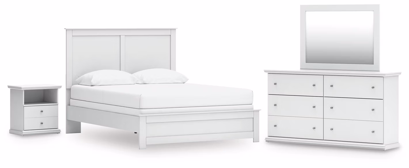 b0efdd9fb828aaa2b88464e0bb316150 Bostwick Shoals Queen Panel Bed, Dresser, Mirror and Nightstand - Image 1
