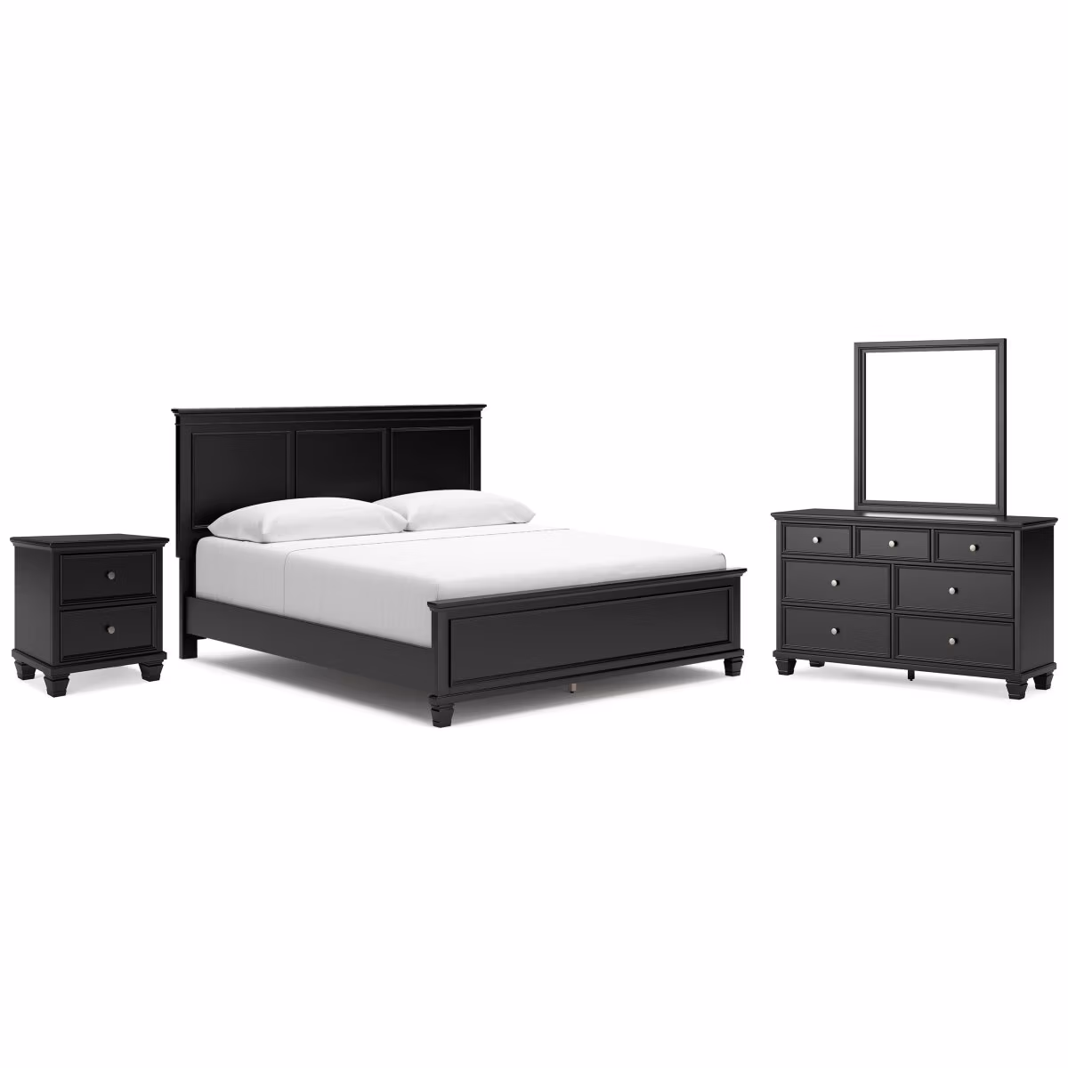 Lanolee King Panel Bed, Dresser, Mirror and Nightstand - Image 2