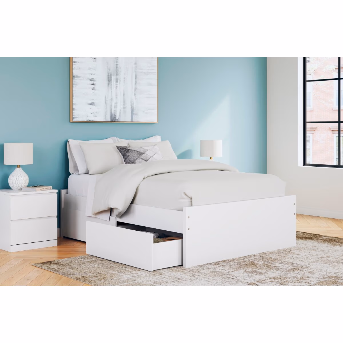 Onita Full Platform Bed with 2 Side Storage - Image 11