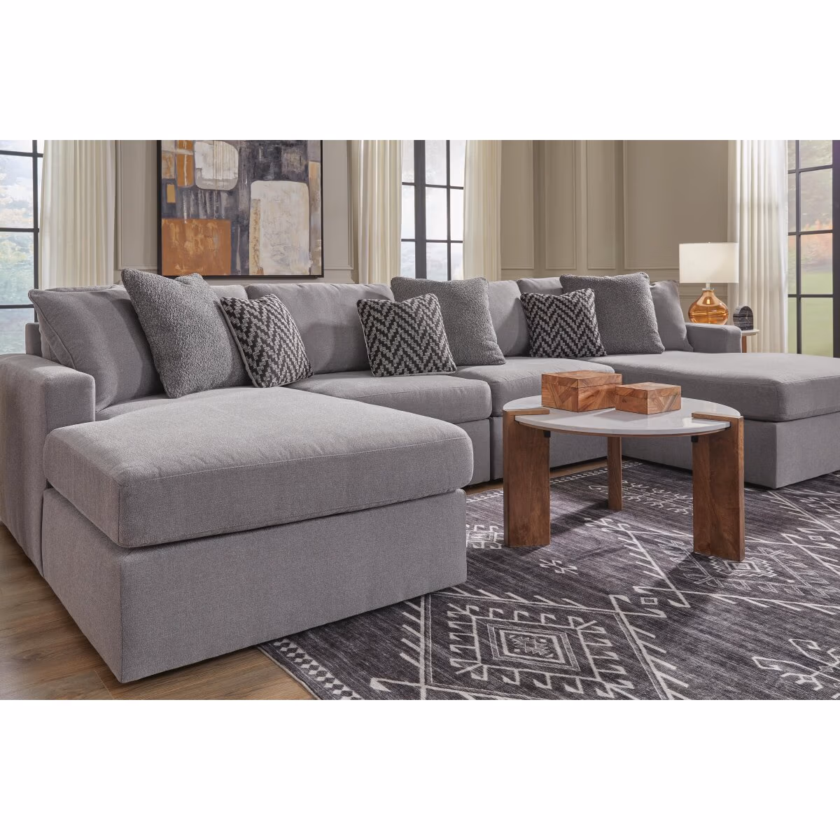 Modmax 4-Piece Sectional with Chaise - Image 5