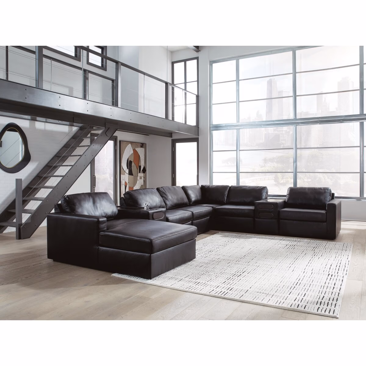 Modmax II 8-Piece Sectional with Chaise and Audio Consoles - Image 3