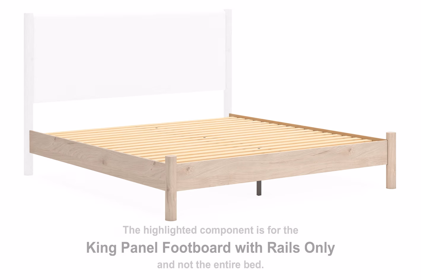 Cadmori King Panel Footboard with Rails
