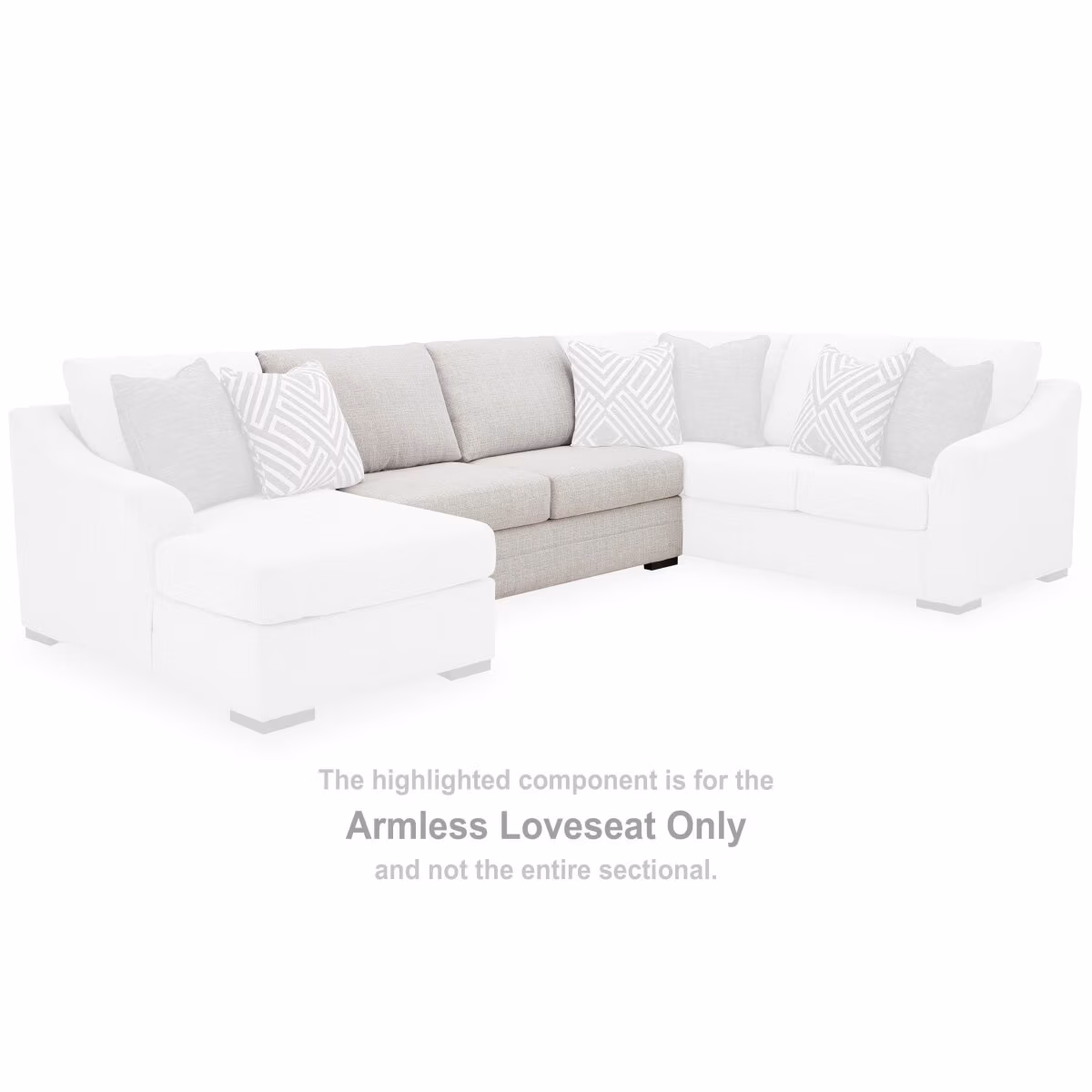 Koralynn Armless Loveseat - Image 3