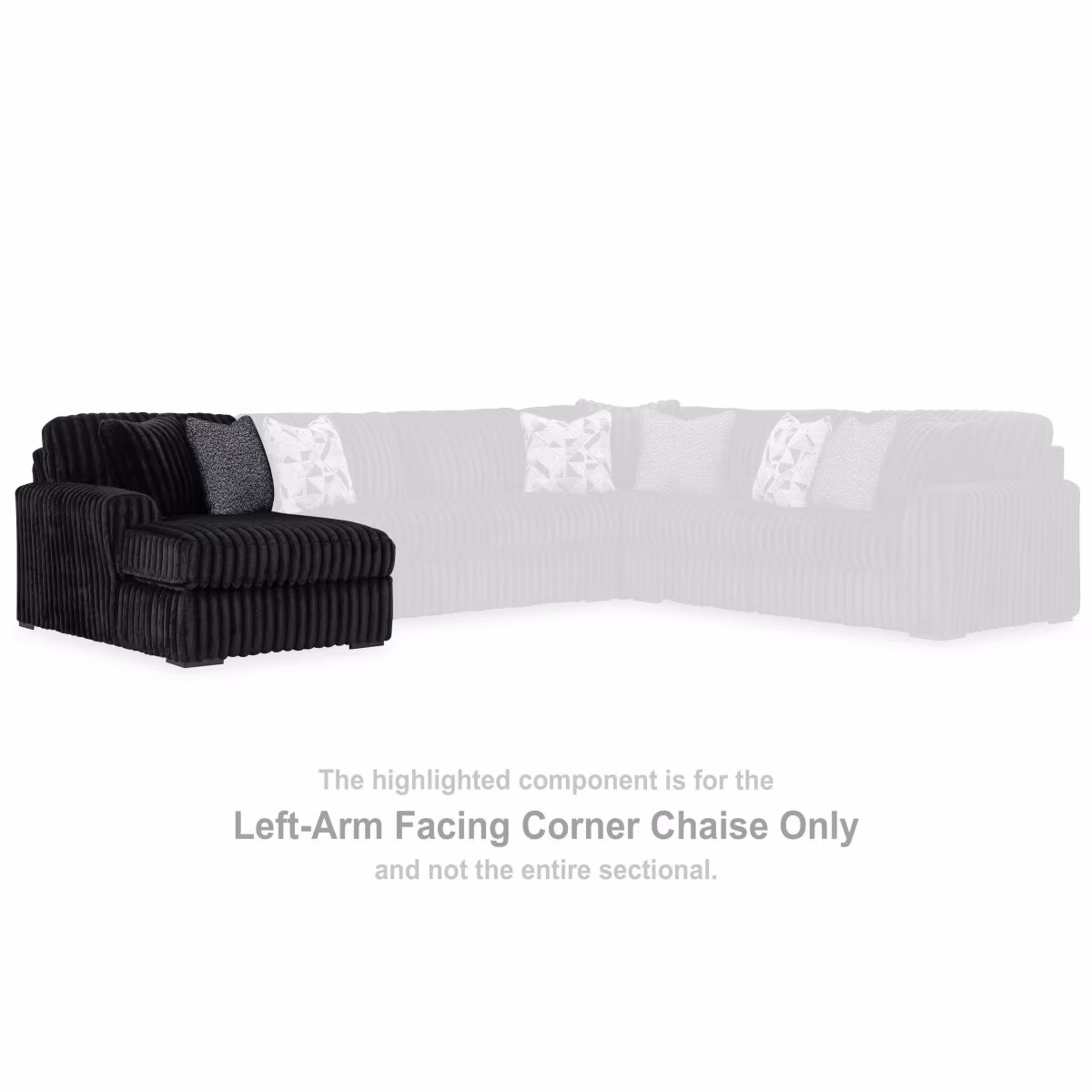 Midnight-Madness Left-Arm Facing Corner Chaise - Image 3