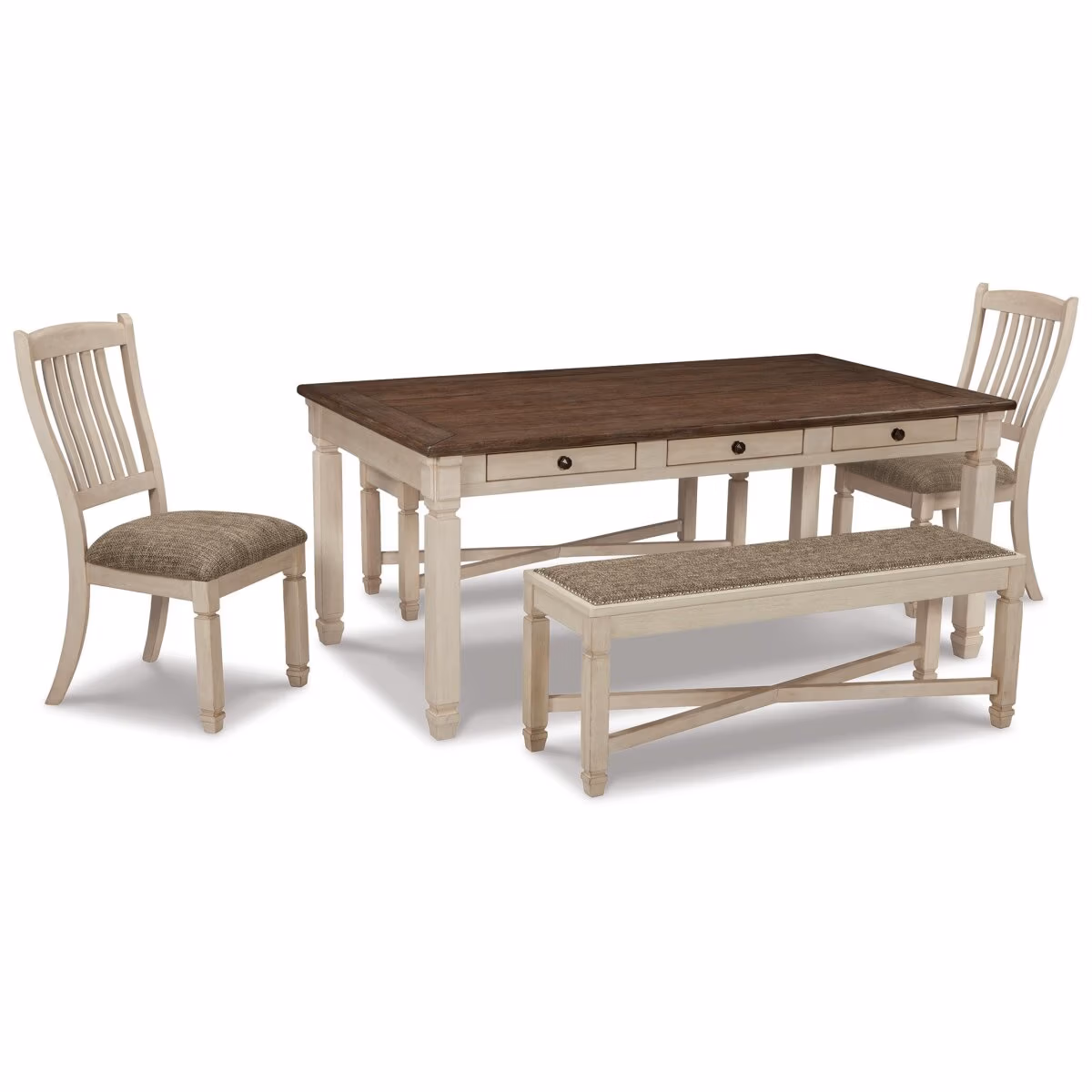 Bolanburg Dining Table with 2 Chairs and 2 Benches - Image 2