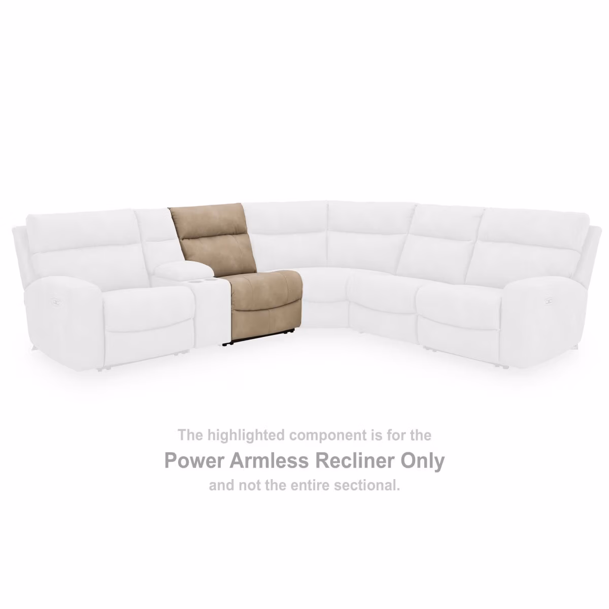 Next-Gen Durapella Power Armless Recliner - Image 3