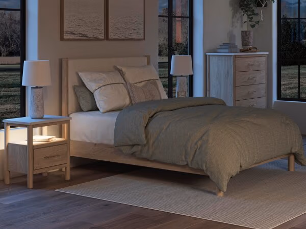 Cadmori Queen Upholstered Panel Bed - Image 11