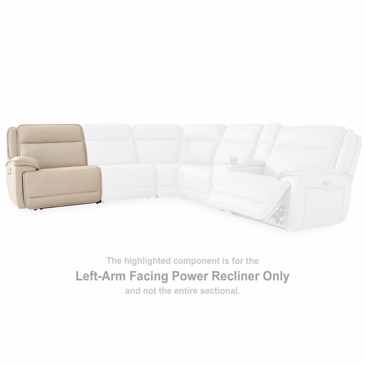 Double Deal Left-Arm Facing Power Recliner - Image 3