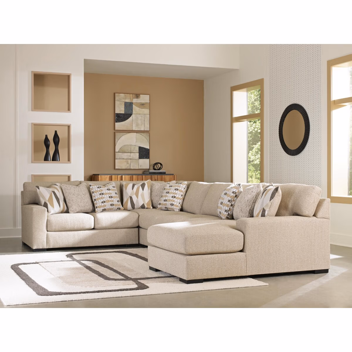 Laurelgrove 5-Piece Sectional with Chaise - Image 3
