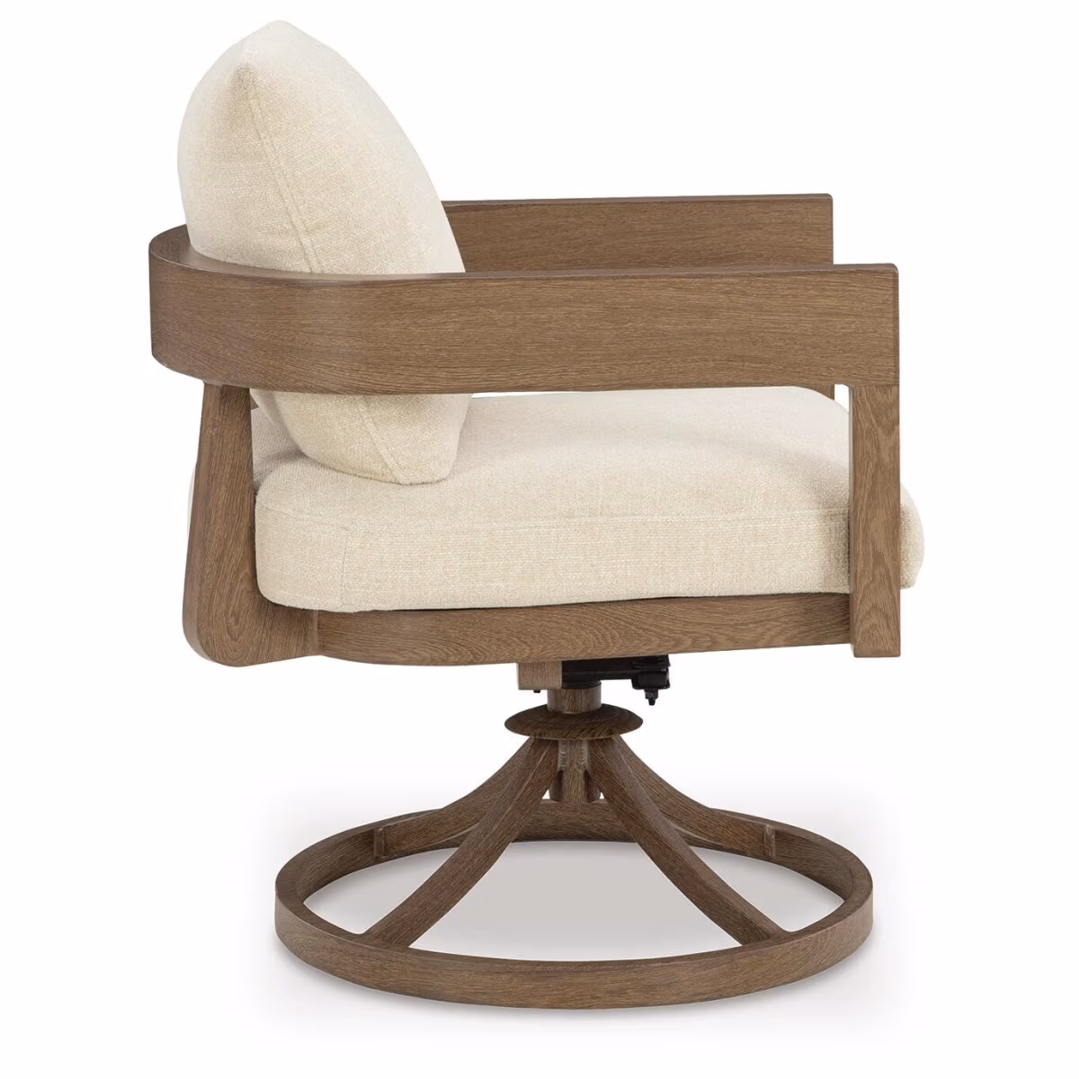 Serene Bay Outdoor Swivel Dining Chair with Cushion (Set of 2) - Image 6