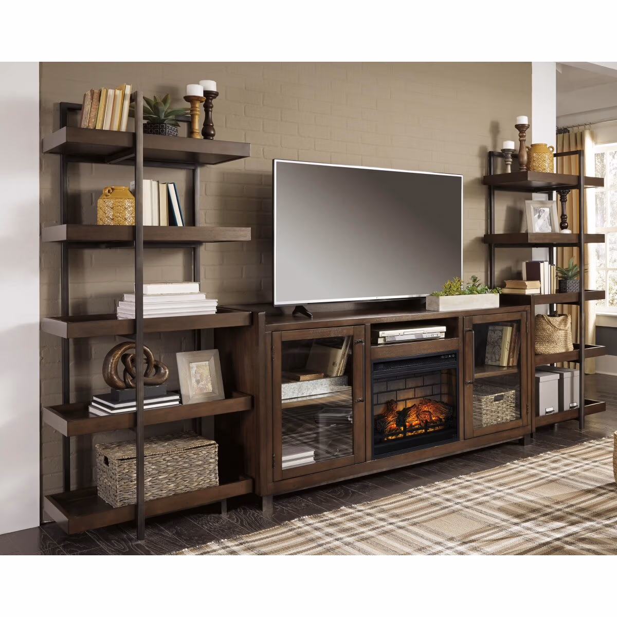 Starmore 3-Piece Wall Unit with Electric Fireplace - Image 3