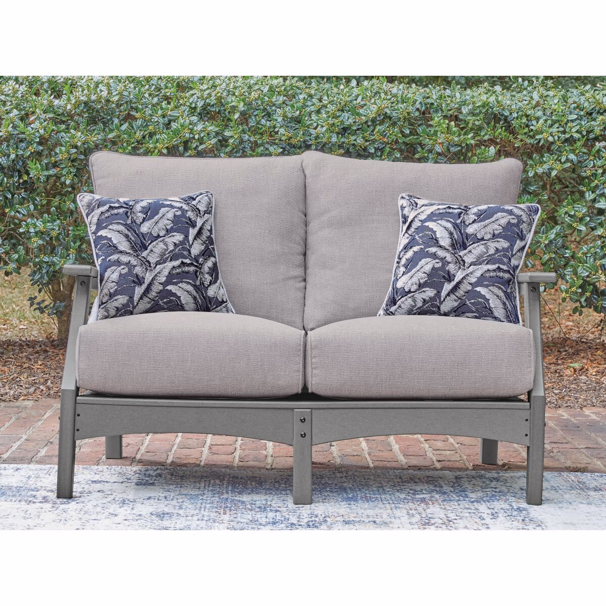 Cove Beach Outdoor Loveseat with Cushion - Image 3