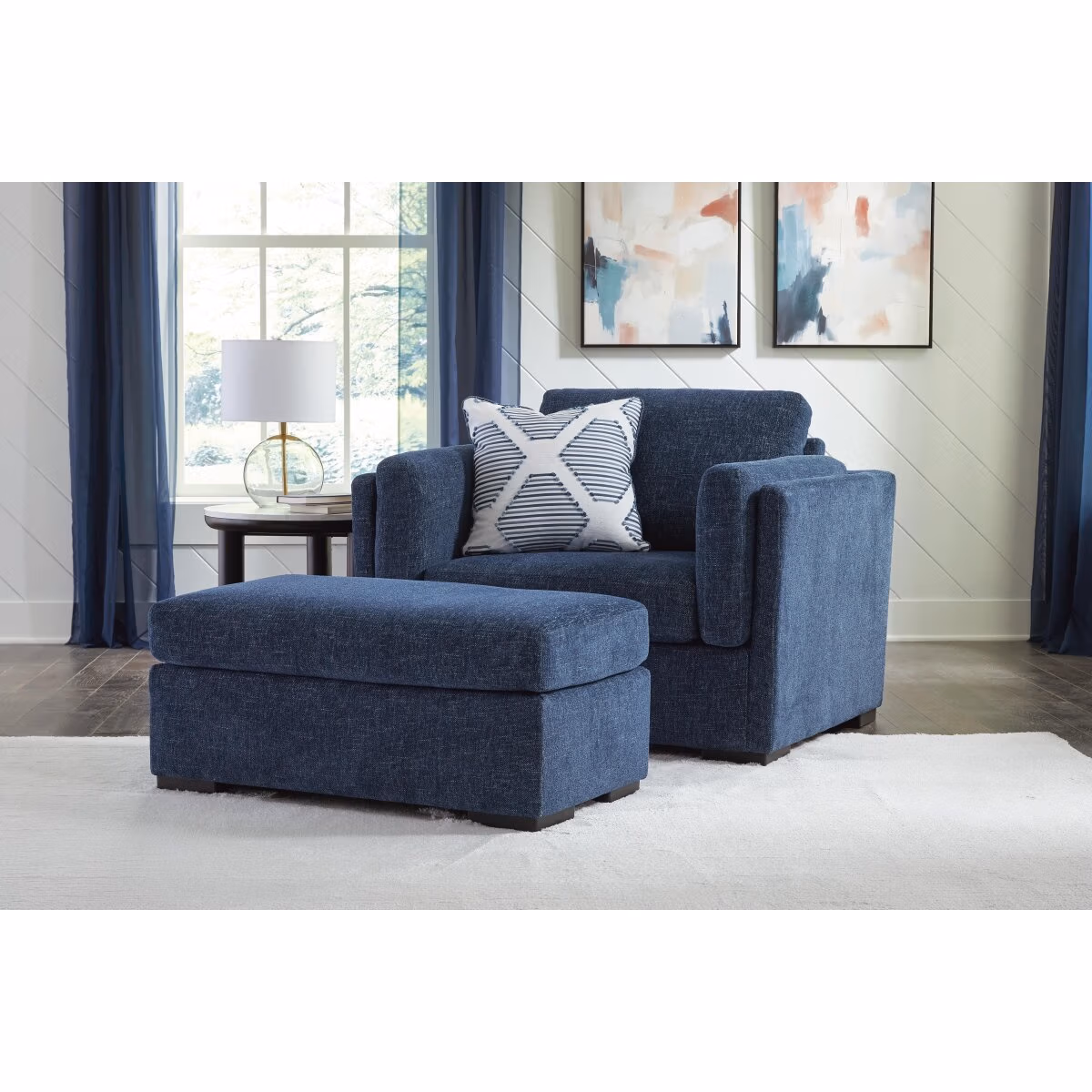 Evansley Oversized Chair and Ottoman - Image 3