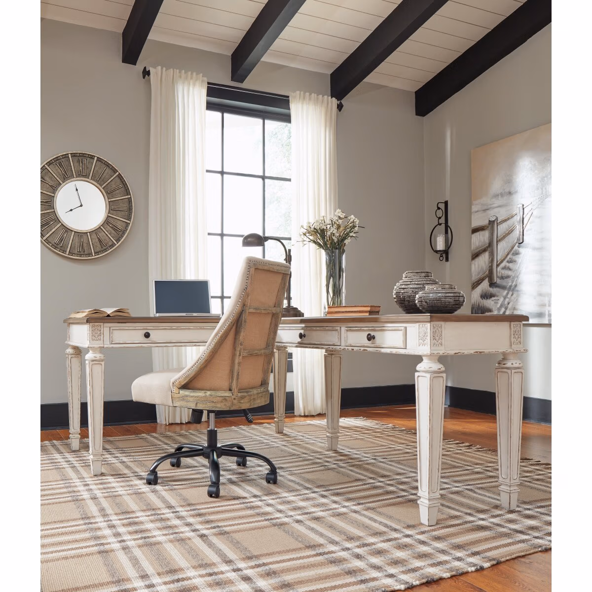 Realyn 2-Piece Home Office Lift Top Desk - Image 12