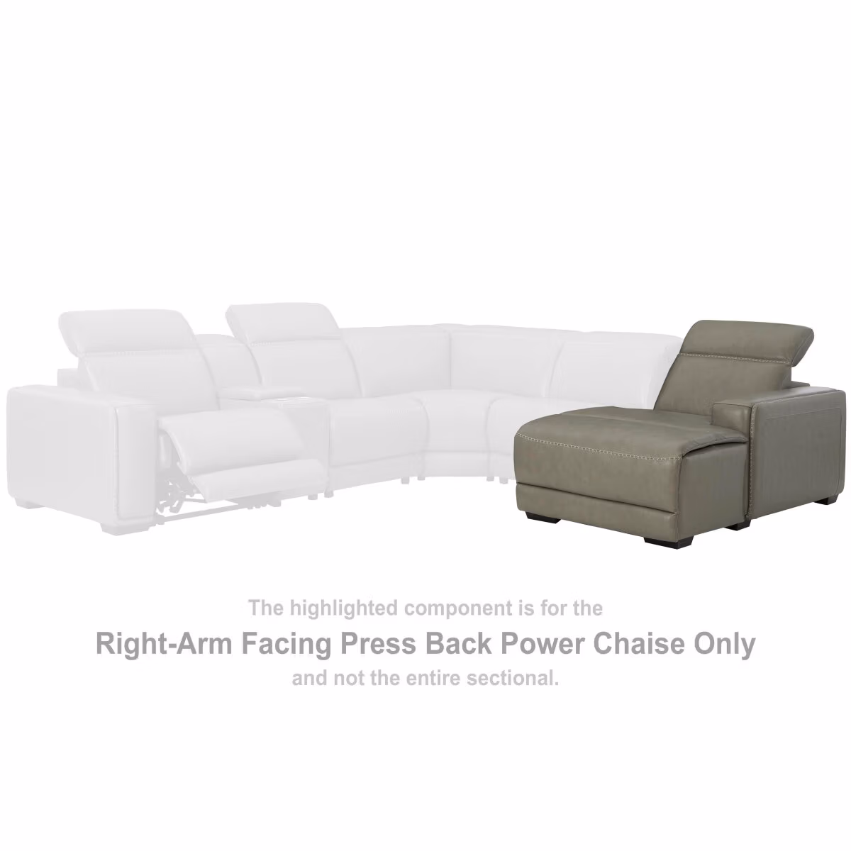 Correze Right-Arm Facing Power Reclining Back Chaise - Image 3