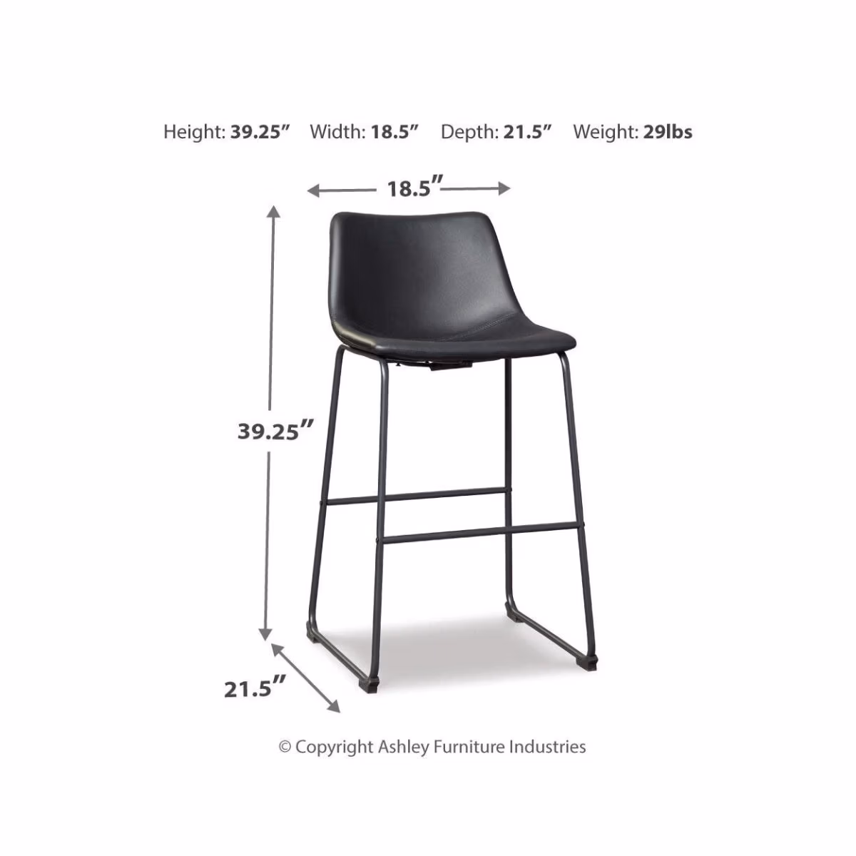 Centiar Pub Height Bar Stool - Image 8