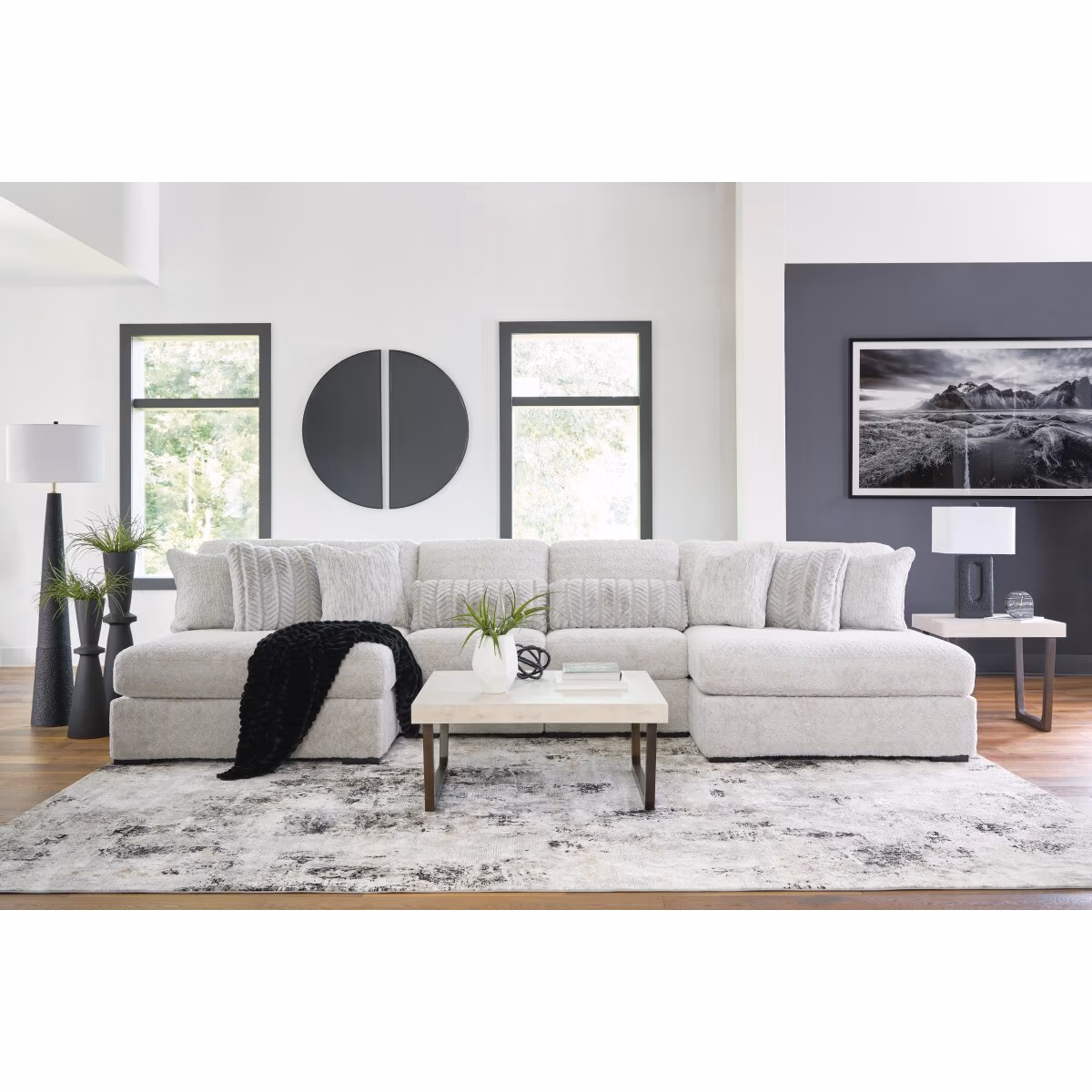 Cuddle Plush 4-Piece Sectional with Chaise - Image 5
