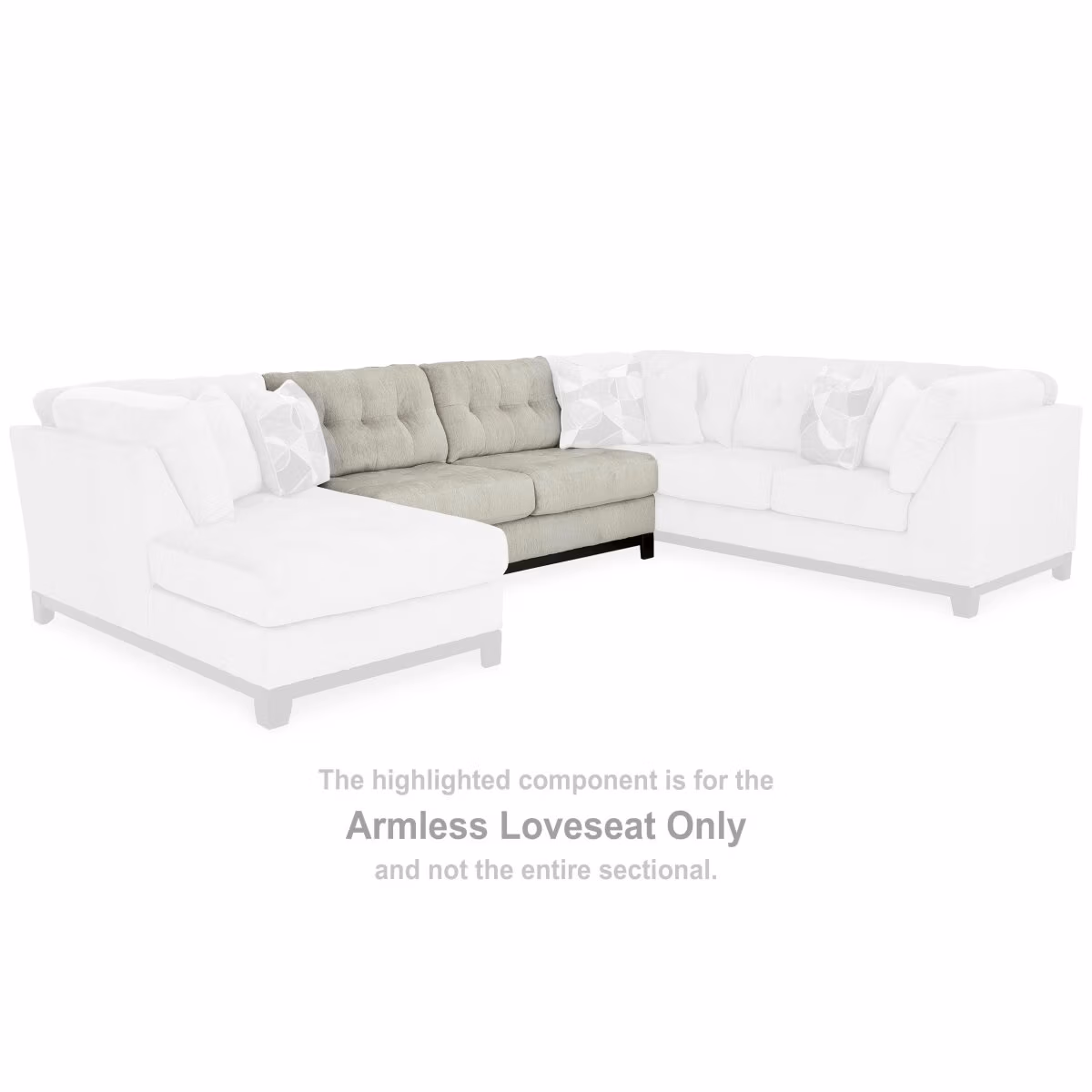 Maxon Place Armless Loveseat - Image 3