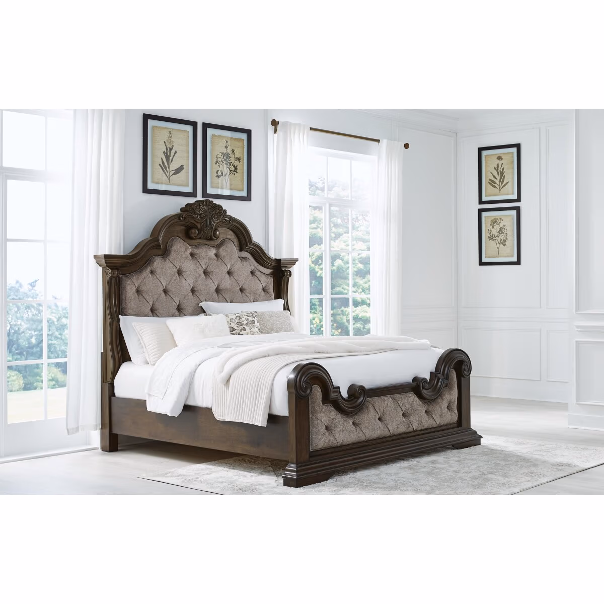 Maylee King Upholstered Bed, Dresser and 2 Nightstands - Image 17