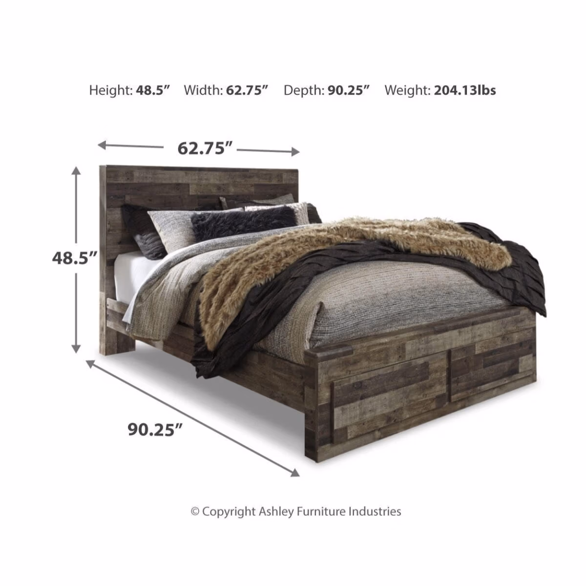 Derekson Queen Panel Storage Bed, Dresser, Mirror and 2 Nightstands - Image 8